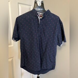 Denim & Flower Navy Men's Shirt